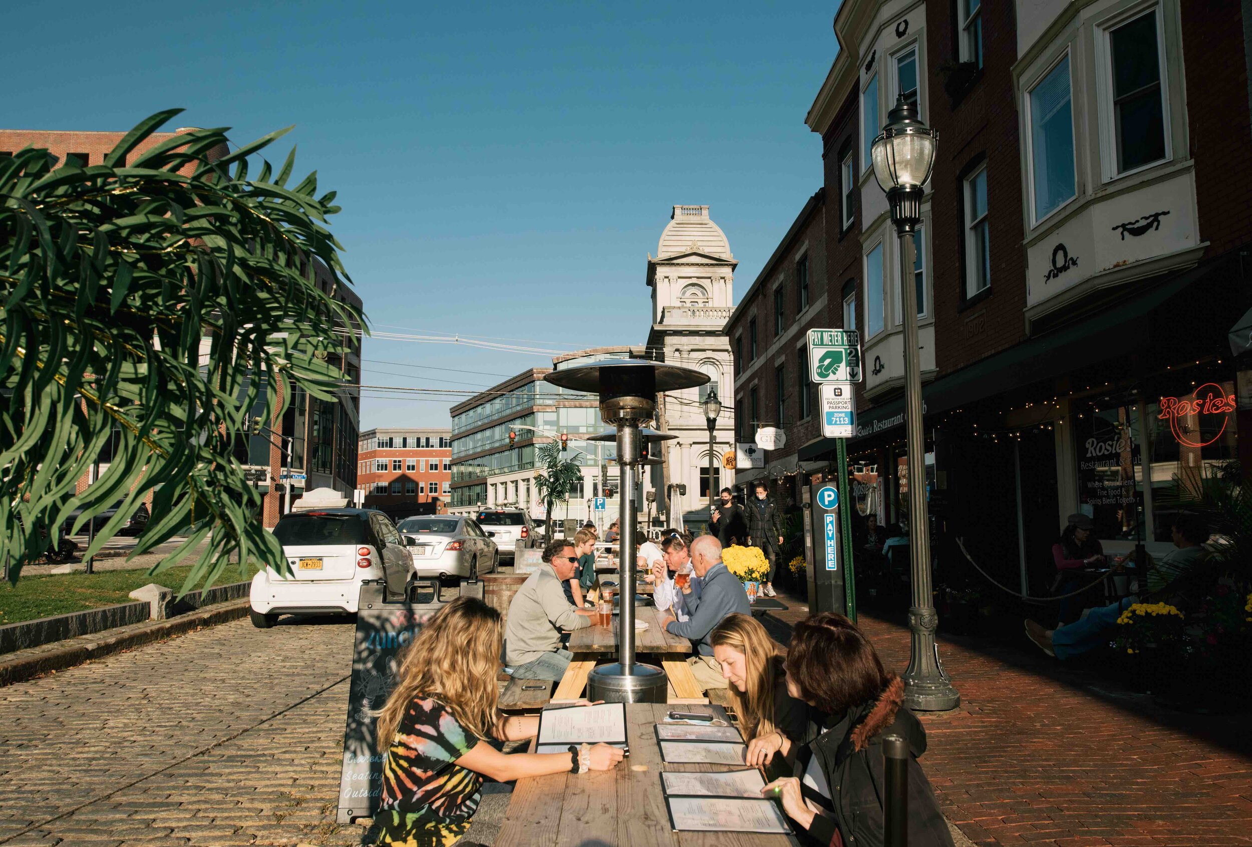  Downtown businesses have had to safely adapt during the pandemic. Many restaurateurs—and diners—hope outdoor dining stays for the long haul. 